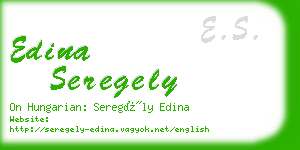 edina seregely business card